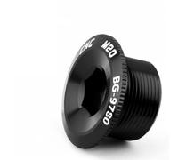 Zilimontt Couvercle de manivelle creux en alliage d'aluminium pour pédalier de montagne - M17/M19/M20, texture légère antidérapante, usiné pour Hollowtech II et manivelle creuse compatible (C)