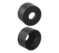 Zilimontt Couvre-tuyau de douche divisé en plastique ABS décoratif pour salle de bain, hauteur réglable et pour une installation facile pour dissimuler les disgracieux (noir)