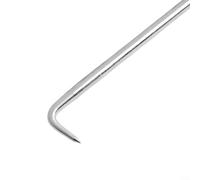 Zilimontt Crochet en fer pour barre d'armature de chantier - Outil d'enroulement et de fixation en fil d'acier avec finition chromée pour une utilisation manuelle (A)