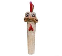 Zilimontt Décoration de jardin en autruche pour pelouse et terrasse, sculpture réaliste en résine avec piquets pour une installation facile, 22 x 8 x 5 cm (A)