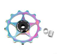 Zilimontt Dérailleur arrière de vélo pour système de poulie de guidage de roue jockey avec alliage d'aluminium haute résistance 11T-13T et roulements en acier scellés, imperméable et résistant à la