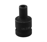 Zilimontt Douille de robinet carrée 1/2", acier au chrome vanadium, compatible avec robinets de refiletage M6-M24, profil carré spécial pour tige de robinet, compatible avec manuel ou (M6)
