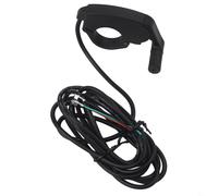 Zilimontt E-For Bike Thumb Throttle 3 Pins Plastique ABS Contrôleur de Vitesse pour Electrique ou Scooter Compatible avec Guidon Droit 22mm Câble 180cm Poussée Avant (Tête Femelle)