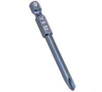 Zilimontt Embout de tournevis électrique magnétique à tige hexagonale Tri-Wing de 65 mm Y3 Y4 Y5 Y6 pour perceuse manuelle, outil pneumatique et pilote électrique, noir (Y5)