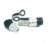 Zilimontt Ensemble d'accouplement hydraulique à connexion rapide, filetage ZG3/8, acier au carbone plaqué, verrouillage à vis directe, port de 8 mm, pression 70 MPa et résistance à la température de