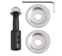 Zilimontt Ensemble d'adaptateurs de broche pour meulage et polissage, kit de conversion d'arbre moteur pour perceuse électrique en meuleuse d'établi, convient aux arbres de 5 à 16 mm, tige d'extension