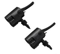 Zilimontt Ensemble d'adaptateurs de buse de pompe à vélo, double tête et valve, construction ABS, capacité de 150 psi, pièce de rechange à connexion rapide pour vélo (A)