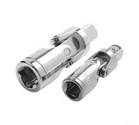 Zilimontt Ensemble d'adaptateurs de douille en acier au chrome vanadium avec réducteur pivotant de 6,35 cm, 3/8" 1/2" pour barre d'extension à cliquet et outils manuels en réparation automobile (6,35