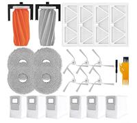 Zilimontt Ensemble de brosses principales latérales compatibles avec DJI pour ROMO S A P Comprend 6 sacs à poussière, 4 filtres, 4 tampons de serpillère, 6 brosses latérales, 1 brosse principale