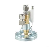 Zilimontt Ensemble de buses de brûleur d'huile usée avec siphon et électrode, construction en laiton et aluminium, tailles d'orifice de 0,5 à 2,0 mm, compatible avec (1,5 mm)