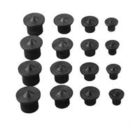 Zilimontt Ensemble de chevilles centrales de 16 à 6 mm pour le travail du bois, dispositif d'alignement en acier avec points de marquage pour positionnement de poinçon, pièces en bois compatibles 8 mm