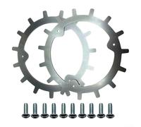 Zilimontt Ensemble de pointes antidérapantes en acier inoxydable pour tondeuse à gazon Yuka Mini robot tondeuse autocentrante avec vis d'installation
