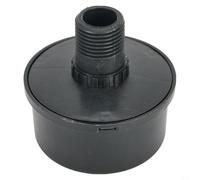 Zilimontt Éponge de filtration 60 x 33 mm 20 mm Filetage mâle Filtre silencieux de rechange pour compresseur d'air à piston, petit air ayant un clinker et un corps