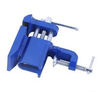 Zilimontt Étau bleu en fonte avec rail coulissant en acier pour le travail du bois, la fabrication de bijoux et le modélisme, plage de serrage de 0 à 80 mm