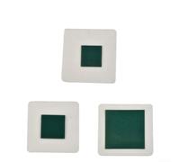 Zilimontt Film de détection magnétique statique pour motifs de terrain, 50 x 50 mm, 25 x 25 mm, 30 x 30 mm, vert foncé, feuille flexible pour l'éducation scientifique, visionneuse de qualité