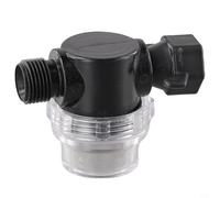 Zilimontt Filtre à eau en ligne avec raccord 1/2", boîtier en plastique transparent et écran 50 mailles en acier inoxydable pour jardin, camping-car, caravane ou systèmes d'eau marins