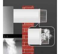 Zilimontt Filtre de drainage de toit en acier inoxydable pour récolter l'eau de pluie, dispositif de protection de gouttière anti-encrassement compatible avec les tubes de 50 à 200 mm, argenté (tube