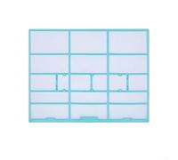 Zilimontt Filtre de rechange mural pour climatiseur d'intérieur, filtre anti-poussière en maille pour unité intérieure divisée, plastique lavable (37,7 x 29,4 cm)