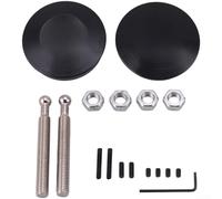 Zilimontt Fixation de capot de véhicule en alliage d'aluminium de 62 mm avec verrouillage sécurisé et mécanisme de libération du clip poussoir pour la protection du moteur sur différents modèles de