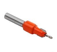 Zilimontt Foret conique en alliage dur de 8 mm/10 mm à tige ronde conique pour le travail du bois, le perçage de précision et la coupe lisse avec angle d'apex à 90°, (2,8 mm x 10 mm)