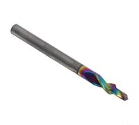 Zilimontt Foret étagé en acier pour -12 m, foret à chanfreiner conique à deux étapes avec revêtement, outil de coupe haute vitesse pour aluminium, PVC, acrylique, compatible avec (2,5-4,0)