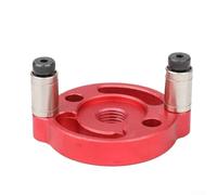 Zilimontt Gabarit de cheville vertical auto-centrant pour le travail du bois, meubles, planches de perforation avec pieds réglables et construction en métal (rouge)