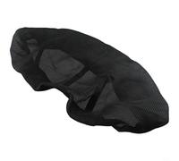 Zilimontt Galette de siège de moto antidérapante respirante en maille polyester 3D pour sièges de moto, résistant à la chaleur et 85 x 60 cm, noir