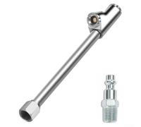 Zilimontt Gonfleur de mandrin de pneu 2 en 1 robuste avec 1/4 FNPT pour pneus à double roue sur camions, camping-cars et bus - Outil d'accessoires de compresseur d'air à double tête (1 pièce)