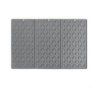 Zilimontt Grand tapis égouttoir en silicone résistant à la chaleur multifonction - Égouttoir pliable avec antidérapant pour plats, pots, fruits, gris, 61 x 40 cm (gris)