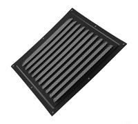 Zilimontt Grille d'aération en acier inoxydable avec moustiquaire pour plafond et paroi latérale 25 x 25 cm