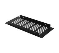 Zilimontt Grille d'aération rectangulaire en aluminium de 100 mm pour armoire, armoire, panneau de persienne en alliage d'aluminium, résistant et imperméable, facile à installer (100 x 225 mm)