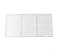 Zilimontt Grille de barbecue carrée en acier inoxydable, 30 x 20,5 cm, 41 x 20,5 cm, pour cuisson au charbon de bois, rôtir en plein air, camping, pique-nique et cuisine de fête (L)