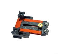 Zilimontt Guide de scie de table pour travail du bois avec design réglable à double échelle et mécanisme coulissant pour des coupes précises de 76 mm à 173 mm, compatible avec divers bois (orange)