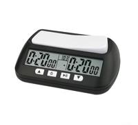 Zilimontt Horloge d'échecs professionnelle portable 3 en 1 multifonction - Minuteur d'échecs numérique - Horloge d'échecs (A)