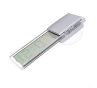 Zilimontt Horloge électronique à ventouse pour voiture avec écran LCD transparent pour une utilisation automobile - Horloge numérique ABS haute résistance pour la maison, le bureau, et