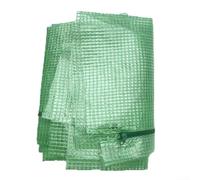 Zilimontt Housse de rechange en PVC transparent à quatre couches pour petite serre - 160 x 70 x 50 cm - Protection contre le froid, le gel, le vent et la pluie - Avec porte enroulable - Vert