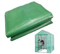 Zilimontt Housse de rechange résistante aux intempéries en plastique PVC pour serre et plantes de culture, divers cadres de serre, 143 x 143 x 195 cm (vert)