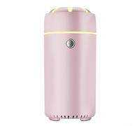 Zilimontt Humidificateur d'huiles essentielles portable USB et diffuseur d'aromathérapie avec lumière LED 7 couleurs pour voiture et maison, capacité de 100 ml, puissance 5 W (rose)