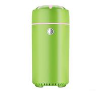 Zilimontt Humidificateur d'huiles essentielles portable USB et diffuseur d'aromathérapie avec lumière LED 7 couleurs pour voiture et maison, capacité de 100 ml, puissance 5 W (vert)