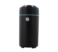 Zilimontt Humidificateur d'huiles essentielles USB portable et diffuseur d'aromathérapie avec lumière LED 7 couleurs pour voiture et maison, capacité de 100 ml, puissance 5 W (noir)