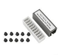 Zilimontt Inserts de coupe carrés en carbure de 14,3 mm - Angle de 50° pour le travail du bois - Lame de rechange compatible avec 25-499, 25-130H, 20-600H, 25-131H, 40700H-CT