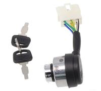 Zilimontt Interrupteur à clé d'allumage 6 fils de rechange pour générateur de gaz 2,5-6,5 kW 188F compatible avec XP10000EH XP12000E XP12000EH XP12000EH pour agriculture et sylviculture