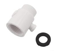 Zilimontt Interrupteur de contrôle de l'eau de douche - Économie - Contrôle précis du débit d'eau - Accessoire de salle de bain ABS pour vanne à main ou bidet - Installation simple - Blanc