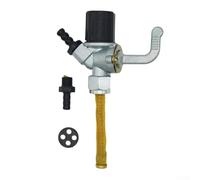 Zilimontt Interrupteur de valve de réservoir de carburant pour MZ ETZ 150/250/251 et pour Simson S 50/S51/SR50/SR60/SR80, robinet de carburant incliné avec construction en plastique + métal