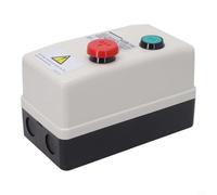 Zilimontt Interrupteur magnétique de démarrage de moteur électrique 3 phases 380 V avec protection intégrée contre les surcharges IP55 Boîtier ABS étanche pour compresseurs, pompes et applications