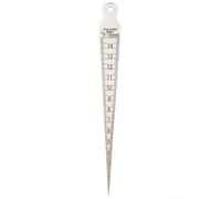Zilimontt Jauge d'épaisseur conique en acier inoxydable de 1 à 15 mm pour alésage cylindrique, diamètre de petit trou et mesure de fente avec gravure (2 mm)