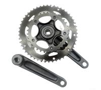 Zilimontt Jeu de pédalier double pour vélo de route - Pédalier 34/50T avec axe conique carré de 170 mm, alliage d'aluminium AL6061, compatible avec chaînes 9/10/11 vitesses, largeur étroite (type B)