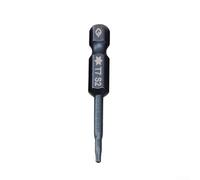 Zilimontt Jeu d'embouts de tournevis Torx magnétiques avec tige hexagonale pour tailles T5-T40, construction en alliage d'acier de 50 mm de long pour tournevis électriques et pneumatiques (T7)