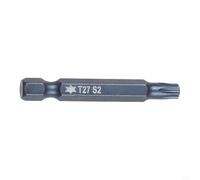 Zilimontt Jeu d'embouts de tournevis Torx magnétiques avec tige hexagonale pour tailles T5-T40, construction en alliage d'acier de 50 mm de long pour tournevis électriques et pneumatiques (T27)
