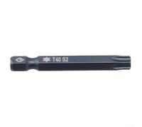 Zilimontt Jeu d'embouts de tournevis Torx magnétiques pour T5 à T40 avec tige hexagonale de 10,2 cm, embout de tournevis professionnel en alliage d'acier bleu de 50 mm pour outils électriques et